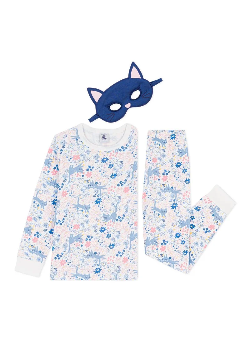 Petit Bateau Children's floral print cotton fancy dress pyjamas